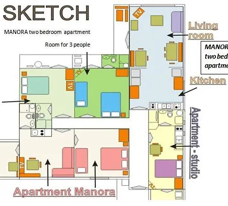 Manora 2 Bedroom Apartment Sucuraj